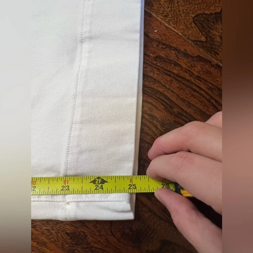 SPANX Stretch Twill Cropped Wide Leg Pant in Bright White Large - Picture 11 of 12